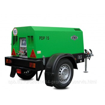 Передвижной компрессор Atmos PDP 15 фикс без тормоза