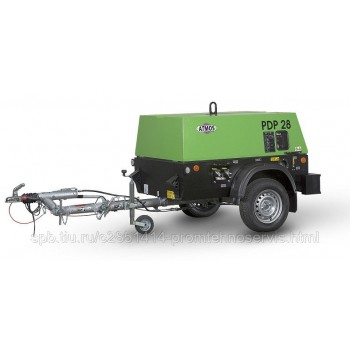 Передвижной компрессор Atmos PDP 28 фикс с тормозом