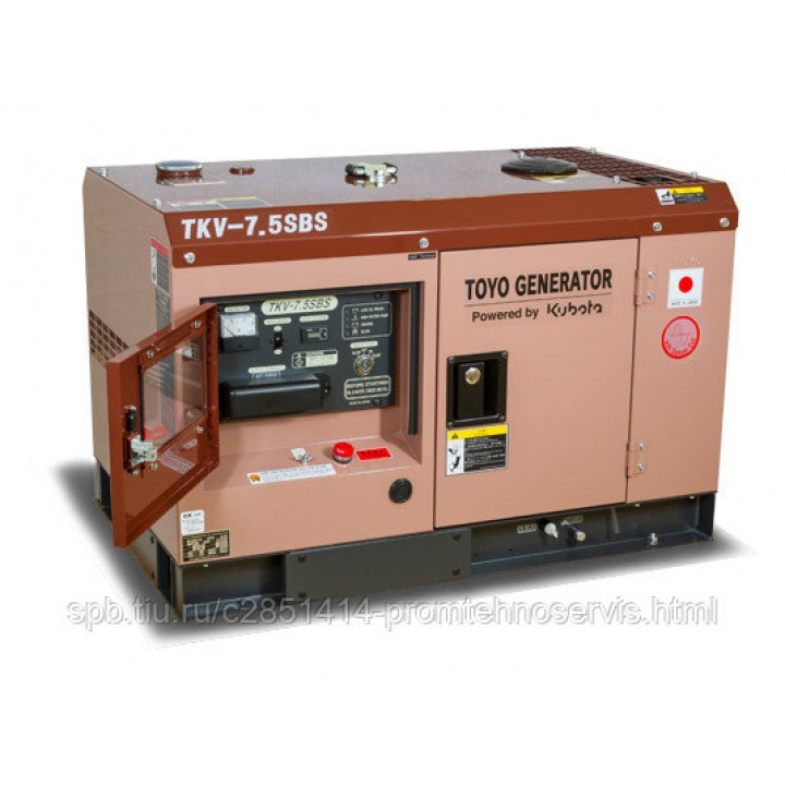 Дизельный генератор Toyo TKV-7.5SBS