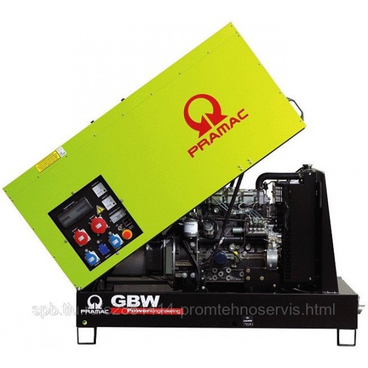 Дизельный генератор Pramac GBW 15 P в кожухе