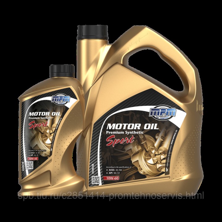Масло моторное 10W-60 MPM Premium Synthetic Sport