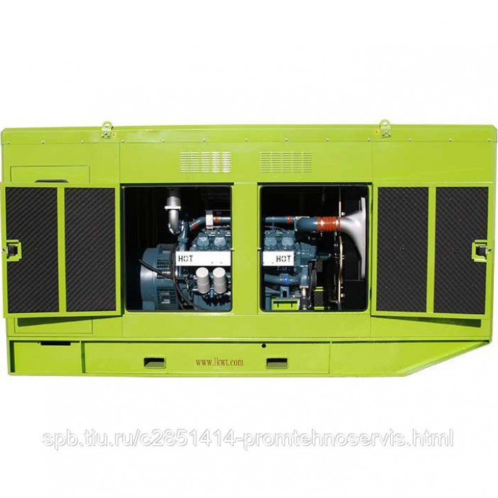 Дизельный генератор Doosan MGE 520-Т400 в кожухе с АВР