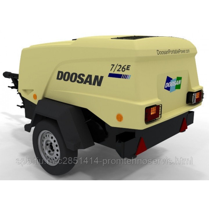 Передвижной компрессор Doosan 7/26E