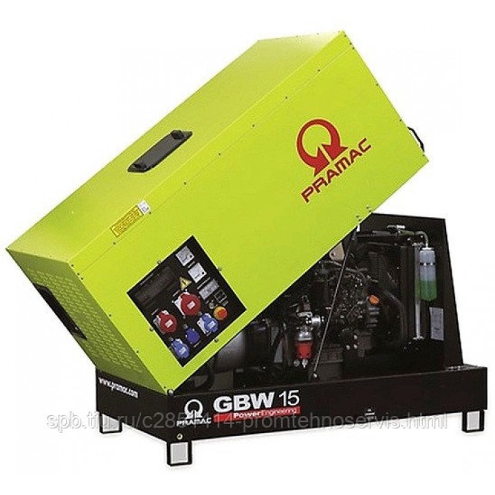 Дизельный генератор Pramac GBW 15 Y в кожухе